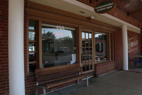 barbershop entrance